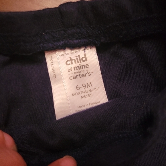 Carter's 2 joggers. Navy & grey. Size 6-9mnths. EXCELLENT CONDITION! - Picture 3 of 5